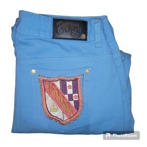 Vintage COOGI Y2K Woman's Blue With Scrunch Leg Jeans Size 14W